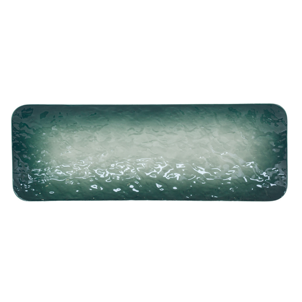 Flow Sushi Plate Green 11.5in (30X10.5cm)*