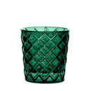 Criss Cross Green Votive 2.5in*