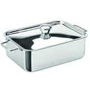 Stainless Steel Rectangular Roasting Dish 6X 4.5in (15 X 11cm) 24.75oz (700ml)*