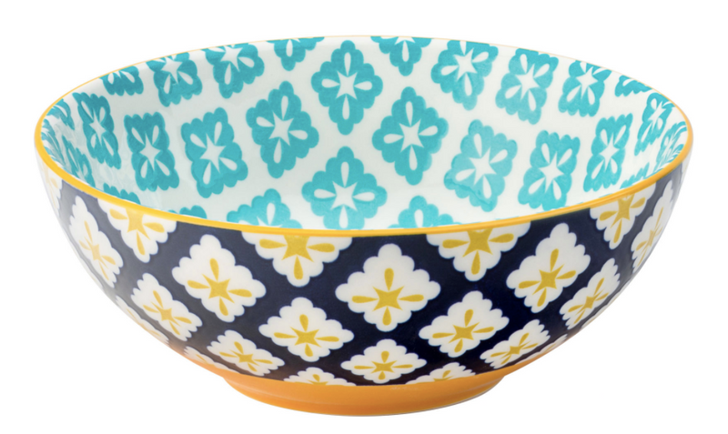 Cadiz Blue And Yellow Bowl 6.3in (16cm)