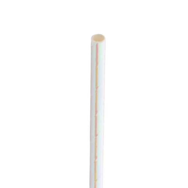 Paper Pearlescent Coktail Straw 5.5in