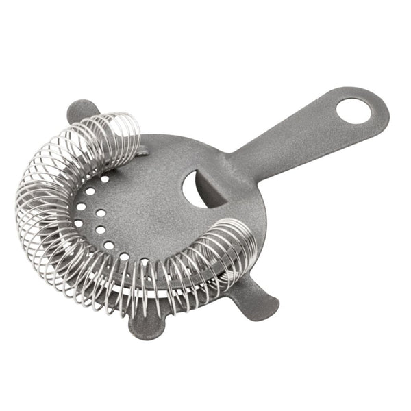 Matt Pewter Effect Cocktail Strainer - 4 Prong