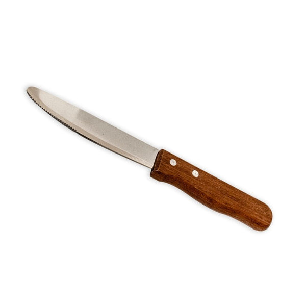 Cuchillo De Carne Madera 5in Punta Redonda*