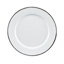 Peltre Blanco Plato Trinche Con Ala 9.4in (24cm)*