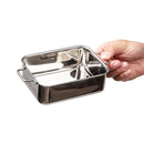 Stainless Steel Rectangular Roasting Dish 6X 4.5in (15 X 11cm) 24.75oz (700ml)*