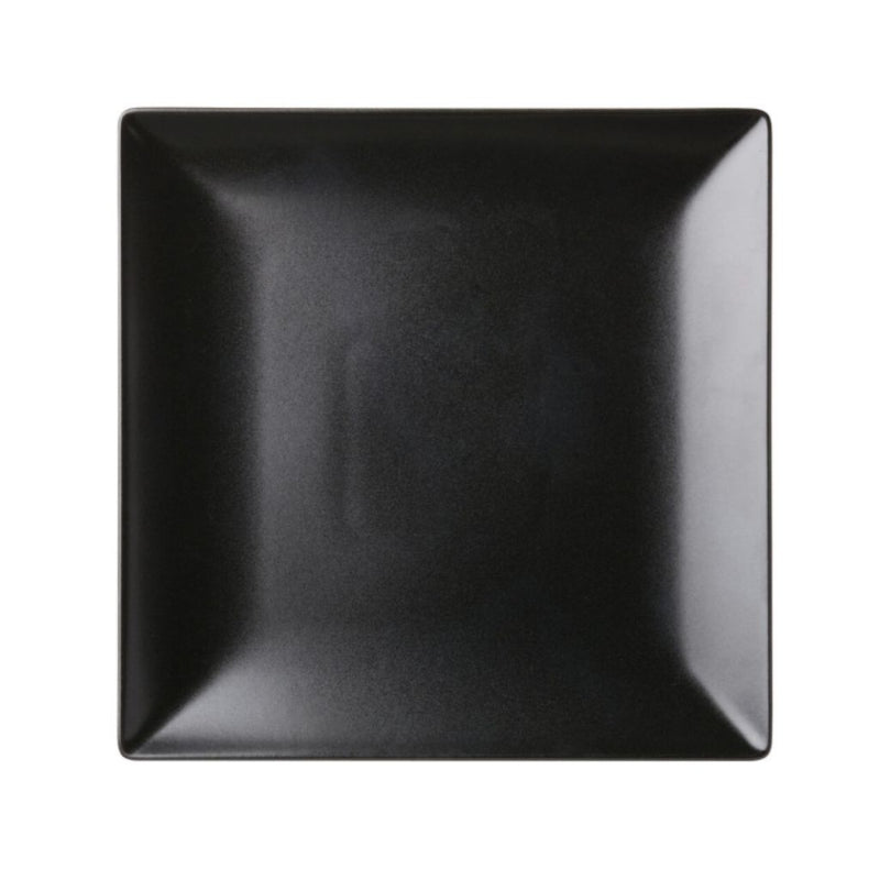Noir Square Black Plate 10in*