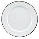 Peltre Blanco Plato Trinche Con Ala 12.6in (32cm)*