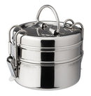2 Tier Tiffin Box 4.25in (11cm) H: 5.75in (14.5cm)