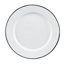 Peltre Blanco Plato Trinche Con Ala 10.6in (27cm)*