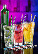 Paper Red Stripe Straw 8in