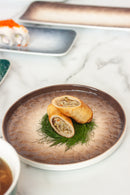 Flow Sushi Plate Green 11.5in (30X10.5cm)*