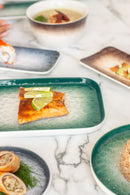 Flow Sushi Plate Blue 11.5in (30X10.5cm)*