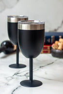 Wine Stem Tumbler Black 14oz (415ml)*