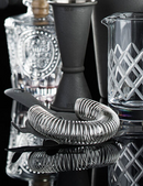 Matt Pewter Effect Cocktail Strainer - 4 Prong