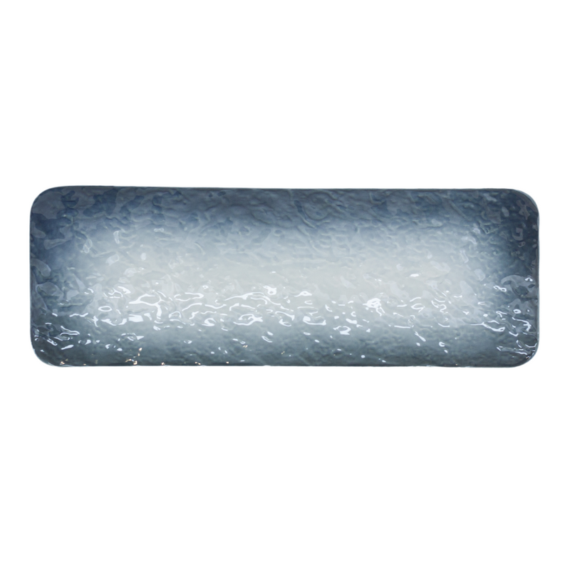 Flow Sushi Plate Blue 11.5in (30X10.5cm)*