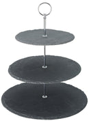 3 Tier Slate Platter 12, 10, 8in (30, 25, 20cm)