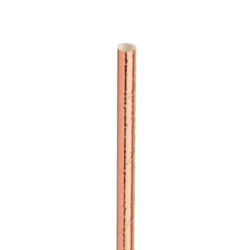 Paper Copper Cocktail Straw 5.5in